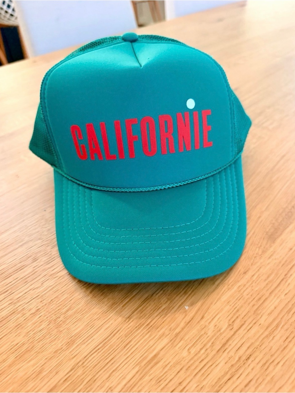 Clare V Green 'Californie' Trucker Hat Nwt
